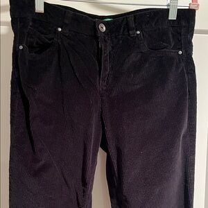 United Colors Of Benetton Black Corduroy Pants